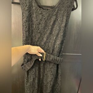 I Heart Ronson Black Textured Dress